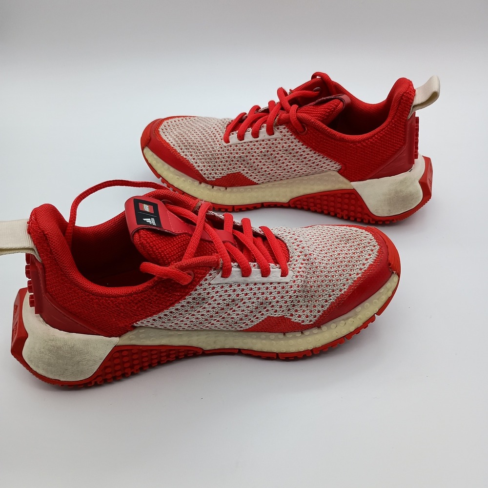 Adidas x LEGO Sport Kids Sneakers Red White Size‎ 3.5Y - Picture 7 of 11